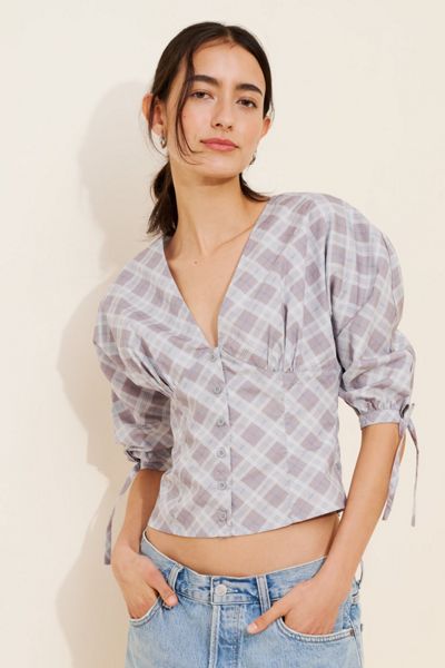 Motel Kadeka Puff-Sleeve Shirt