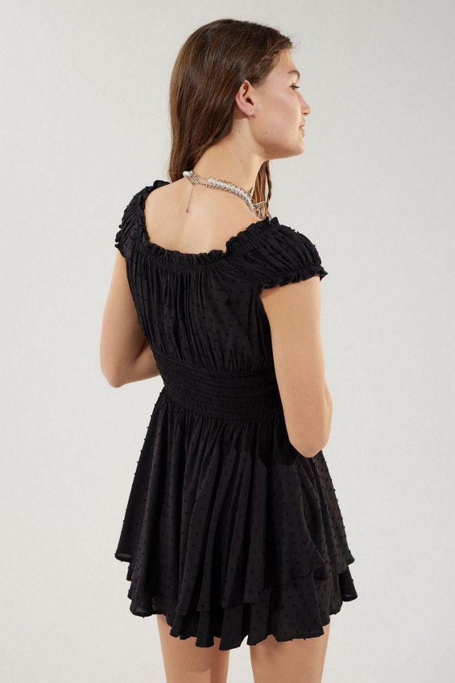 Rosie Smocked Tiered Ruffle Romper #1