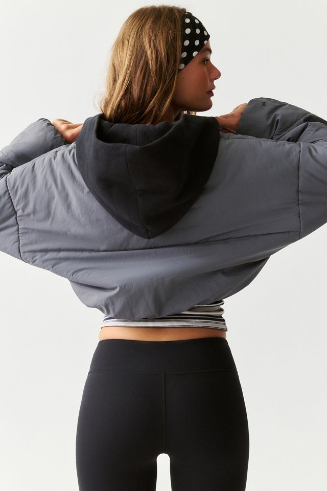 Out From Under Nellie Cropped Hoodie Puffer Jacket #3