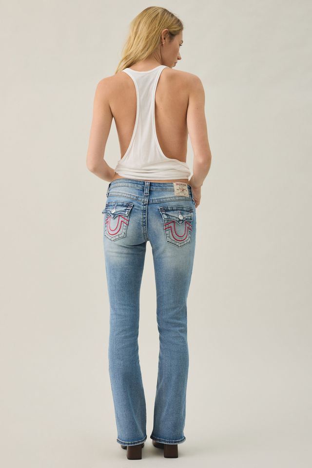 True Religion Becca Big T Flap Pocket Low-Rise Bootcut Jeans #4