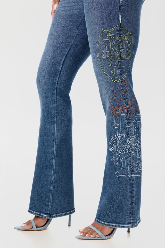 True Religion Becca Big T Flap Pocket Low-Rise Bootcut Jeans #1