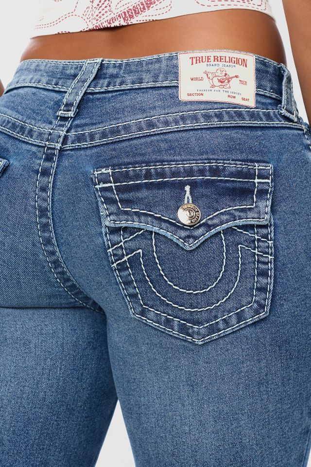True Religion Becca Big T Flap Pocket Low-Rise Bootcut Jeans #2