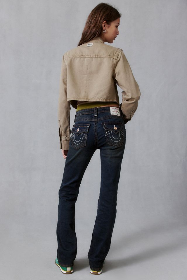 True Religion Billie Double Horseshoe Big T Flap Straight Jeans #5
