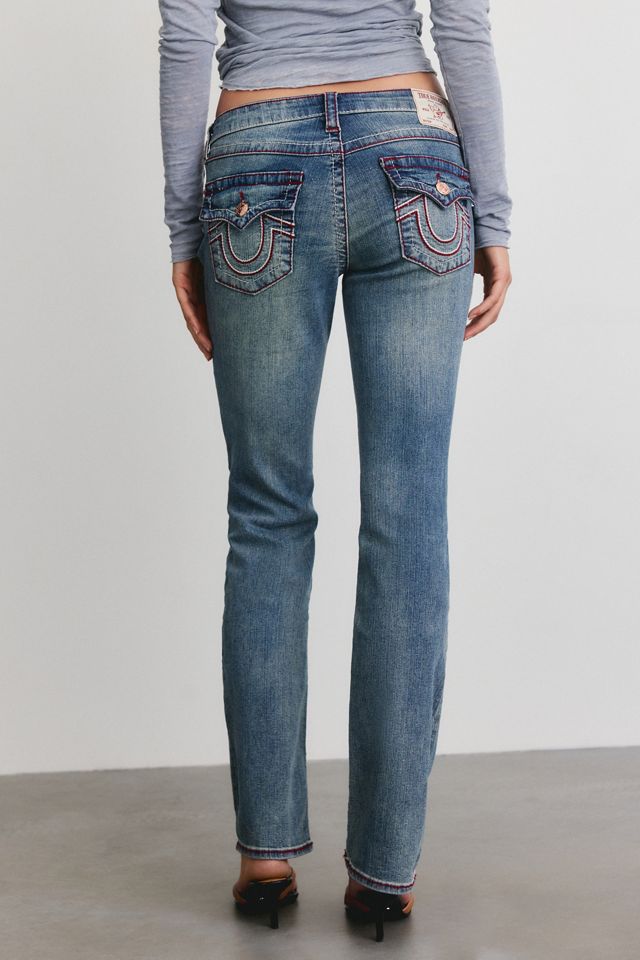 Jeans droits True Religion Billie Double Horseshoe Big T à rabat #3