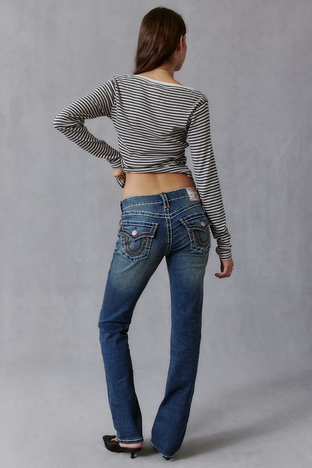True Religion Billie Big T Flap Low-Rise Straight Jeans #4