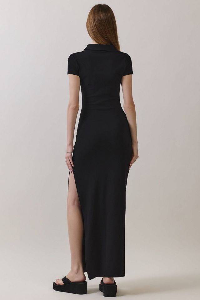 Personal Code Jenn Short Sleeve Collar Maxi Dress #3