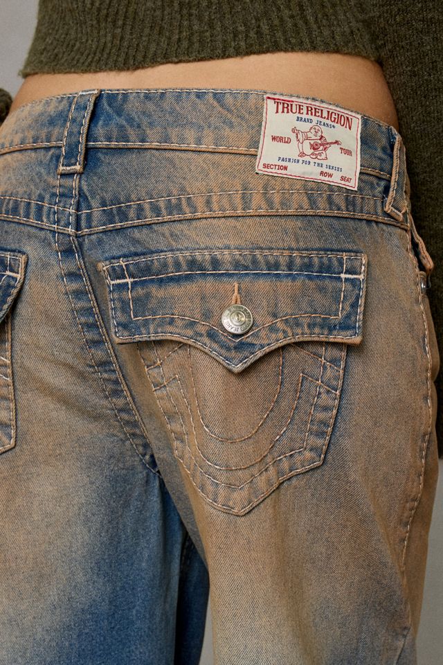 True Religion Bobbi Destroyed Big T Flap Baggy Jeans #4