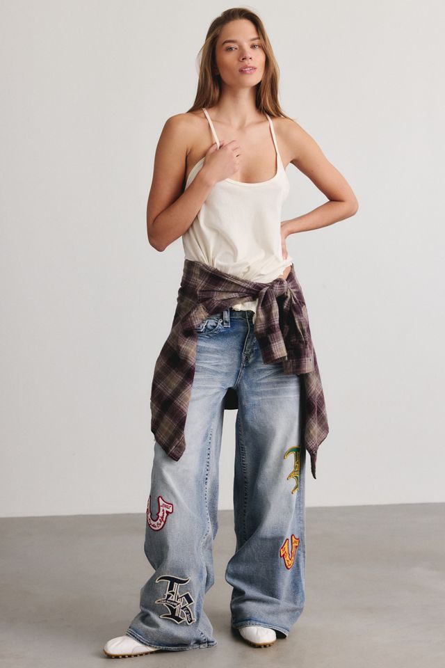 True Religion Jessie Patched Flap Super Baggy Jeans #1