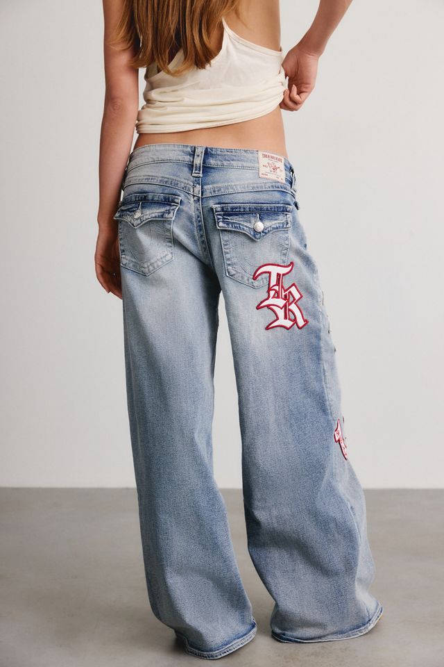 True Religion Jessie Patched Flap Super Baggy Jeans #4