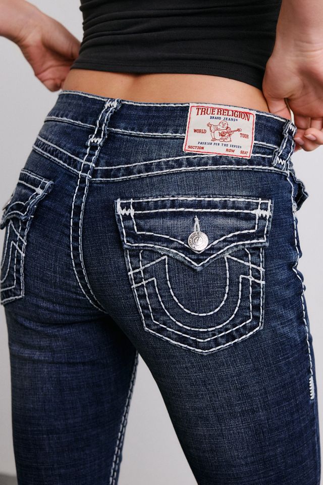 True Religion True Bond Big T Flap Low-Rise Flare Jeans #2