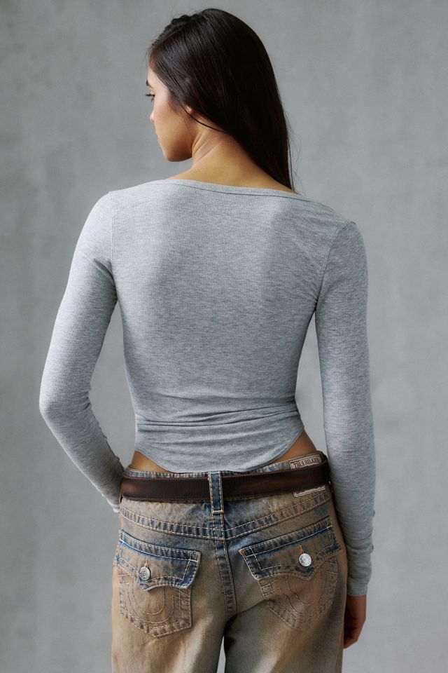 Out From Under Top Of The Class Long Sleeve Henley Tee #3