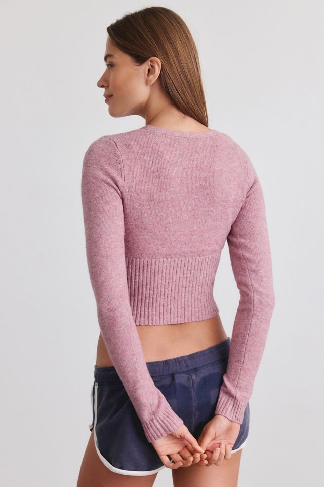 Kimchi Blue Kayda Cropped Wrap Sweater #3