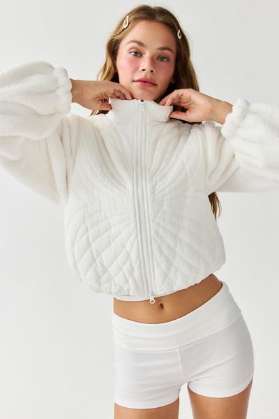 Out From Under Alpine Cropped Puffer Jacket