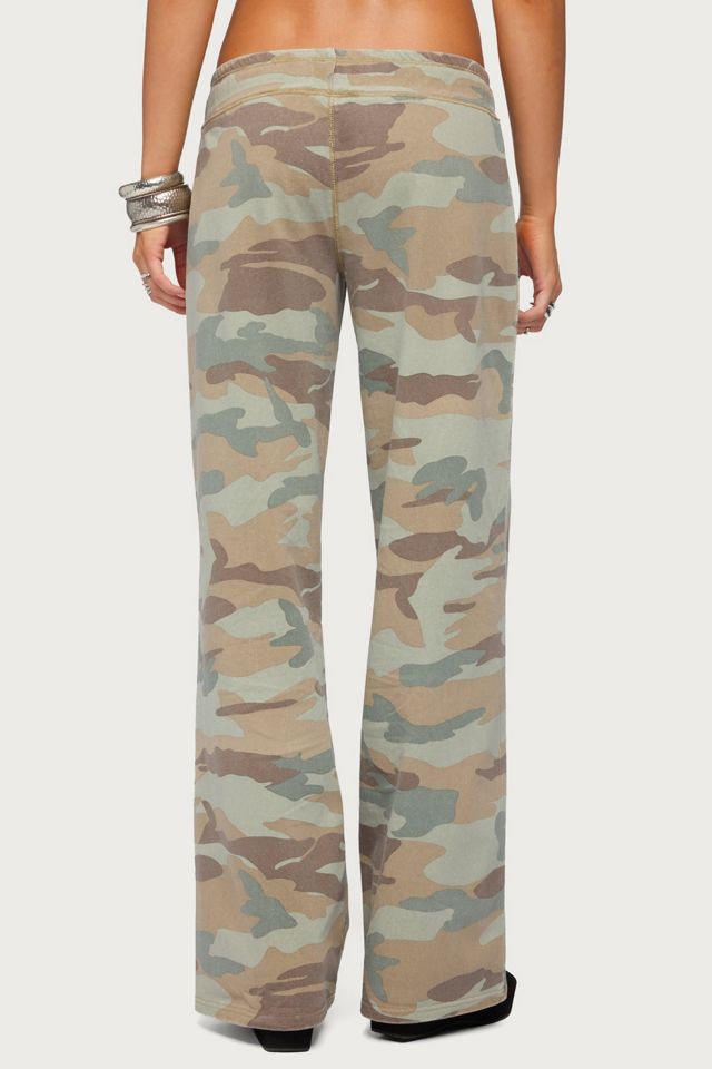 Edikted Kenan Straight Leg Camo Sweatpants #4