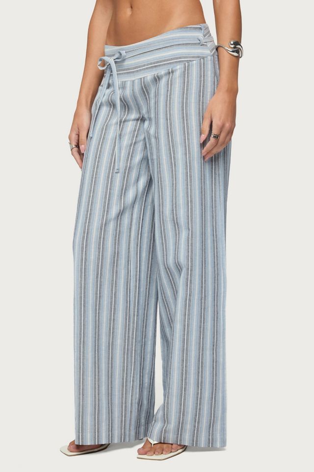 Edikted Chera Striped Wide Leg Pants #2