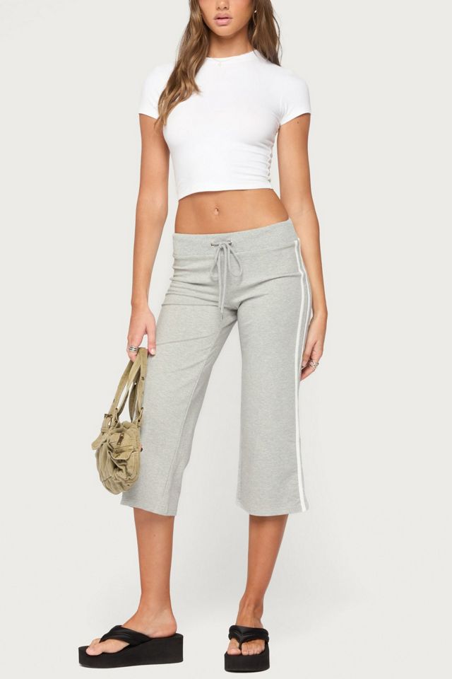 Edikted Zanele Side Stripe Capri Sweatpants #1