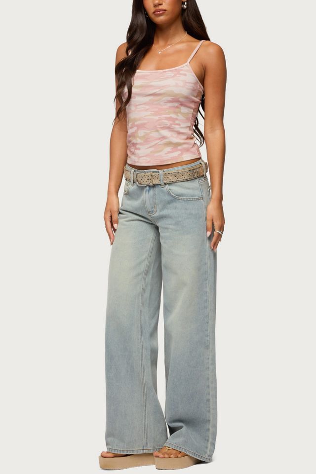 Edikted Quintie Mid Rise Straight Leg Jeans #1