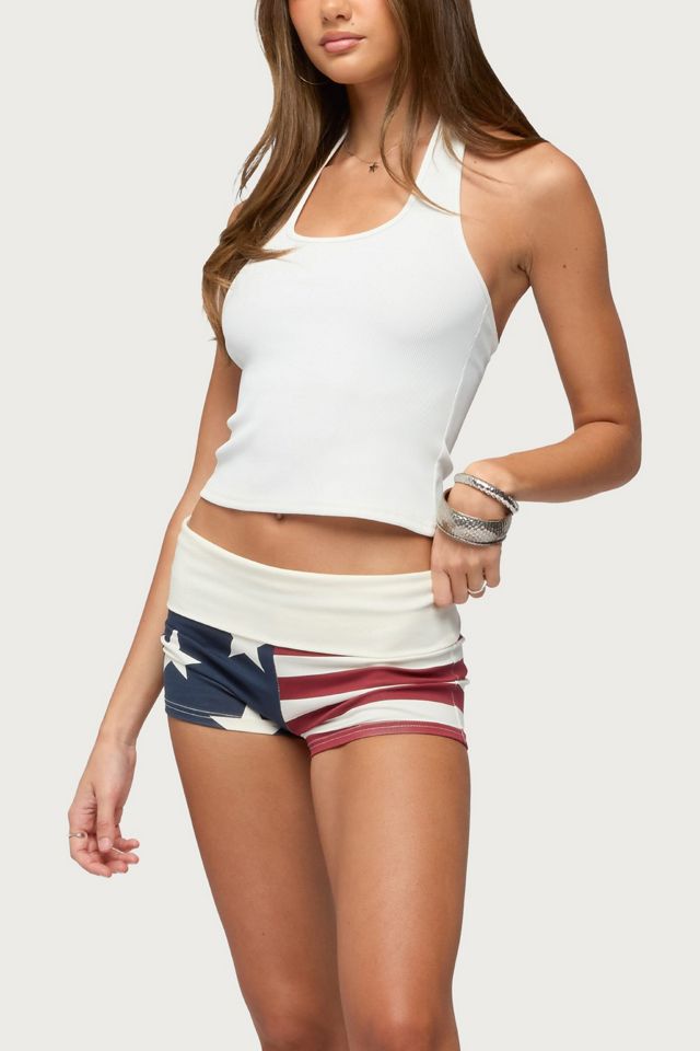 Edikted Usa Foldover Shorts #1