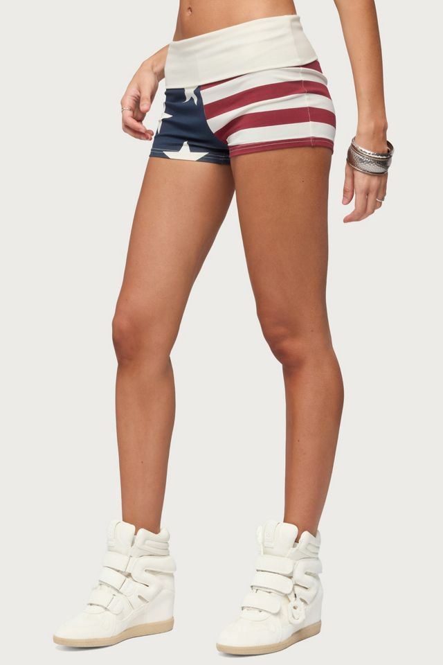Edikted Usa Foldover Shorts #2