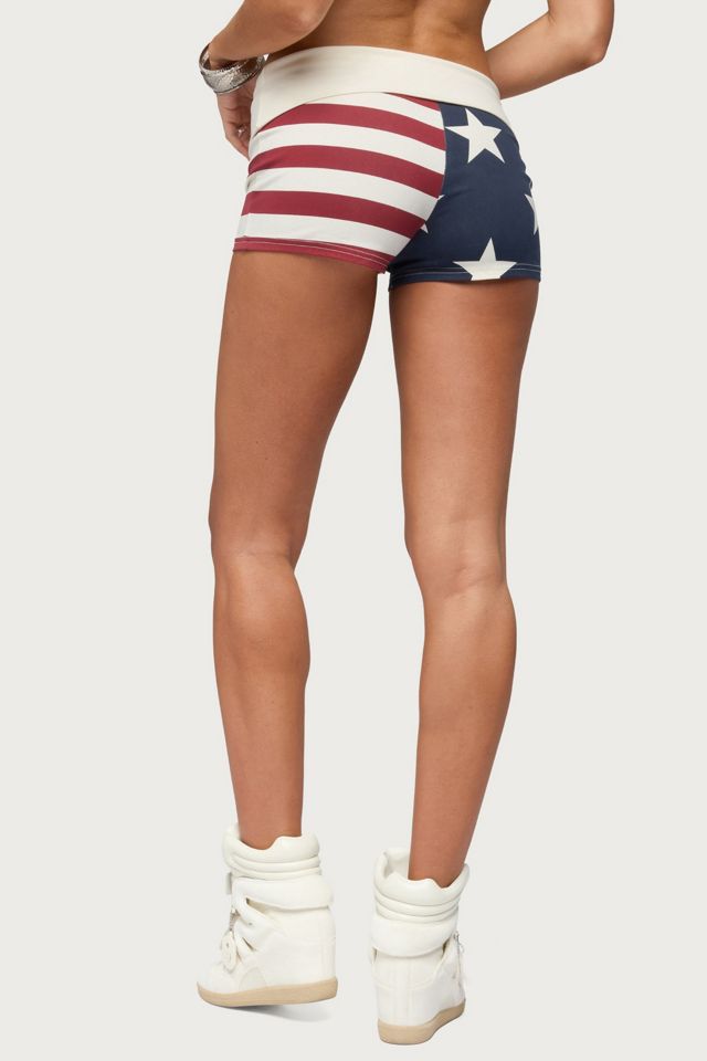 Edikted Usa Foldover Shorts #3