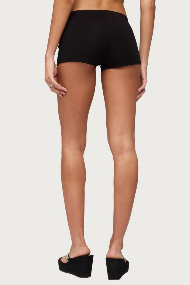 Edikted Brazil Rhinestone Low Rise Shorts #3