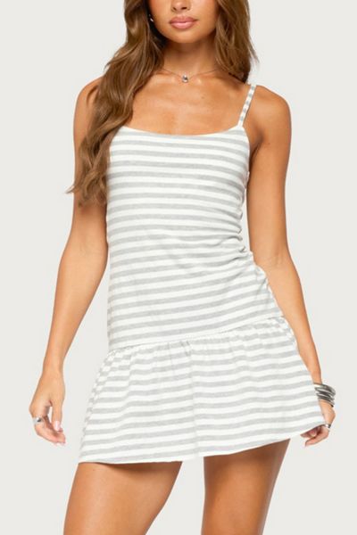 Edikted Felicitie Striped Mini Dress