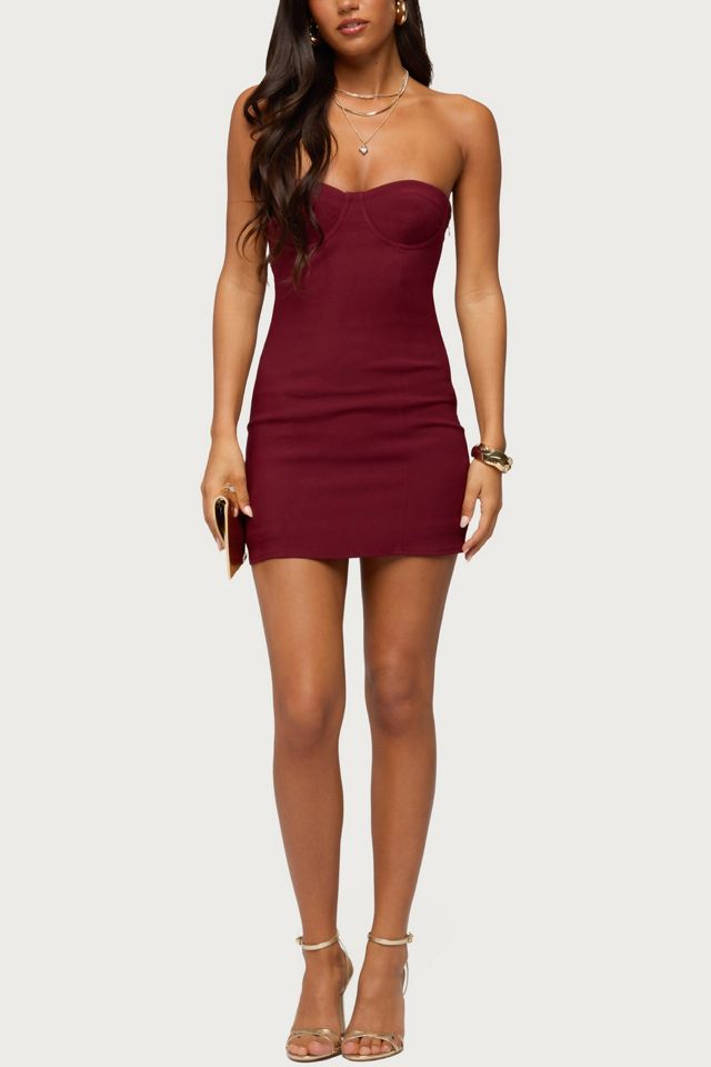 Edikted Sirena Strapless Cupped Mini Dress #1