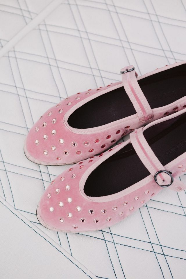 Flabelus Rhinestone Mae Mary Janes #2