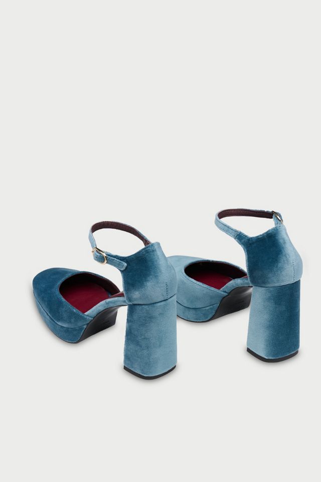 Flabelus Velvet Flamenco Platform Heels #3