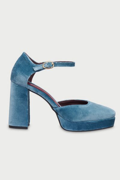 Flabelus Velvet Flamenco Platform Heels