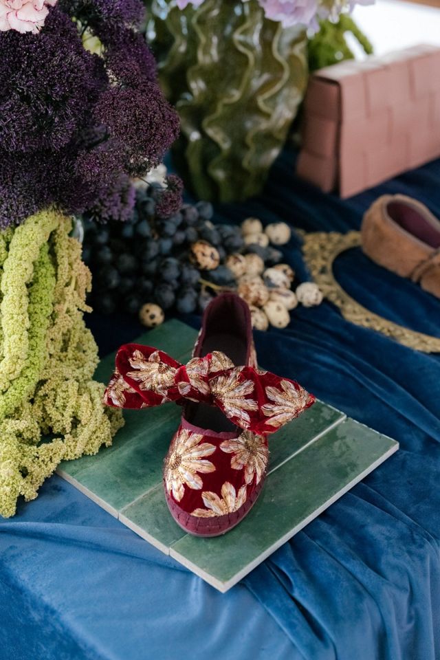 Flabelus Lyra Petal Embroidered Mary Janes #2