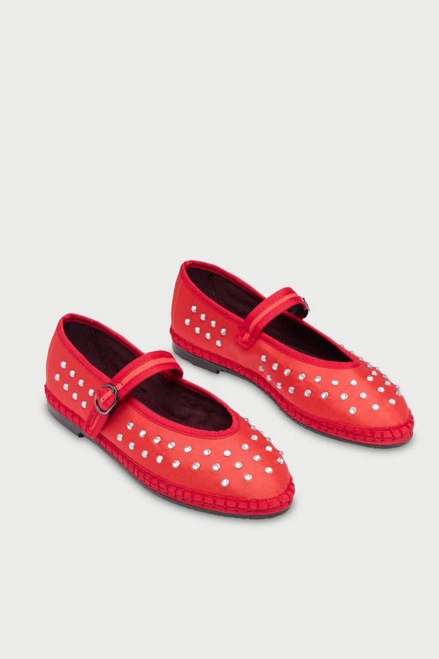 Flabelus Mae Silk Mary Janes #1