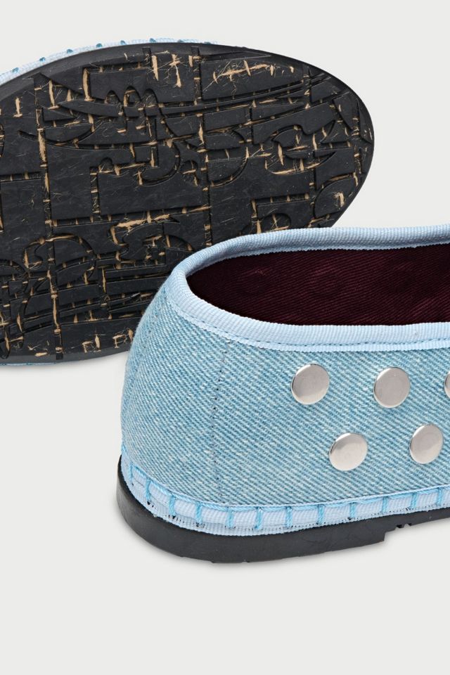 Flabelus Denim Silver Studded Mary Janes #4