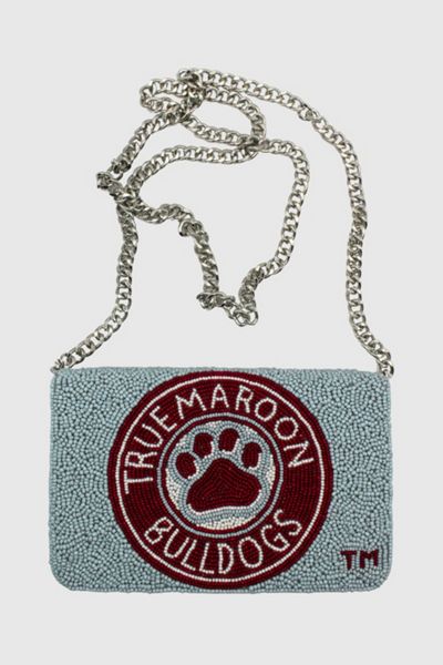 Mississippi State University Beaded Crossbody Bag
