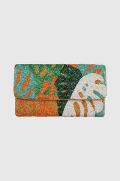 Pizzazz Beaded Crossbody Clutch in Colored, Women's at Urban Outfitters