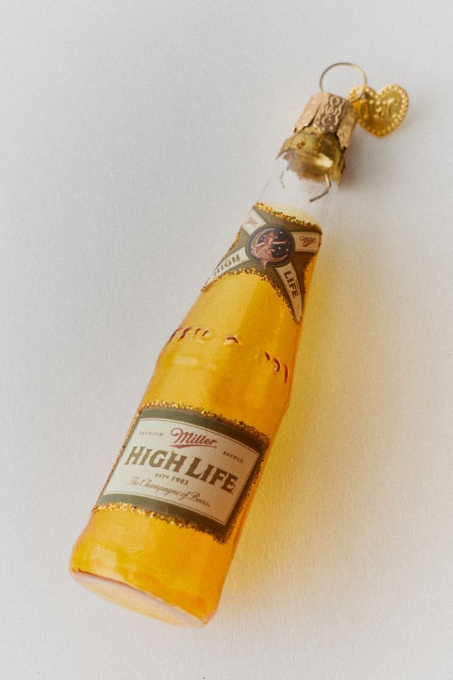 Miller High Life Bottle Glass Ornament #1