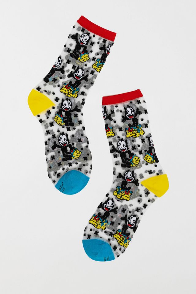 Sock Candy Felix the Cat Bag of Tricks Shimmer Sheer Sock #2