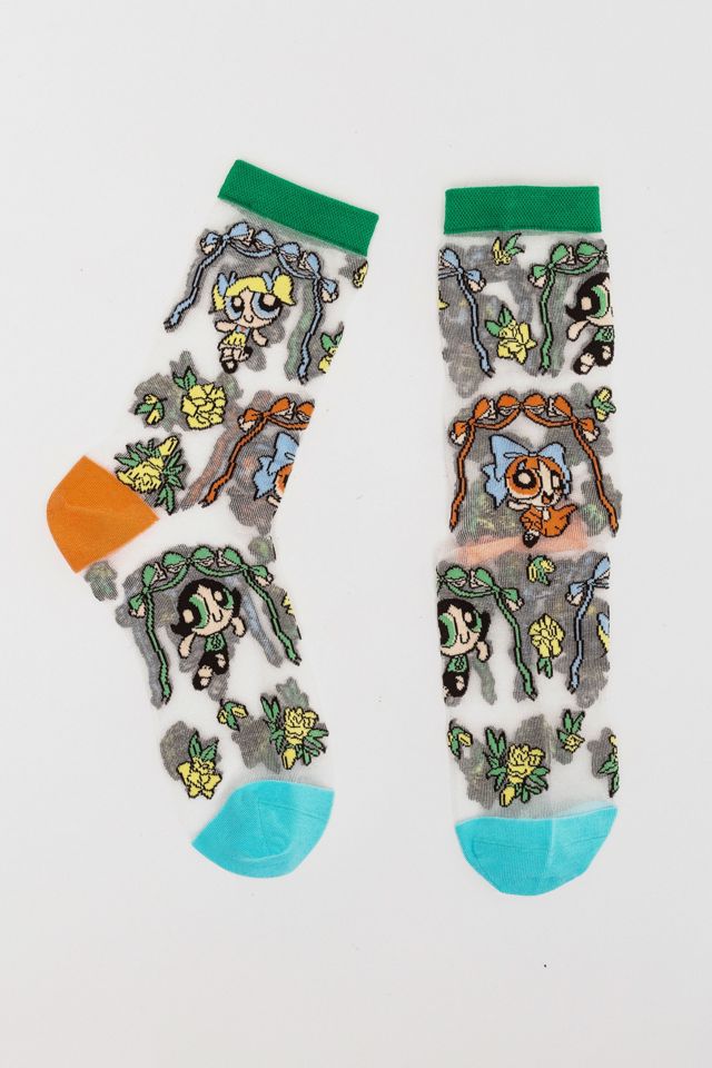 Sock Candy Powerpuff Girls Coquette Shimmer Sheer Sock #2