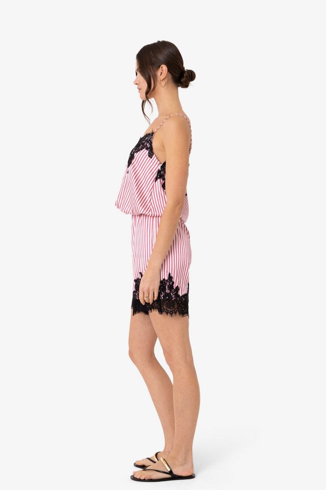 Amy Lynn Palma Satin Lace Playsuit #2