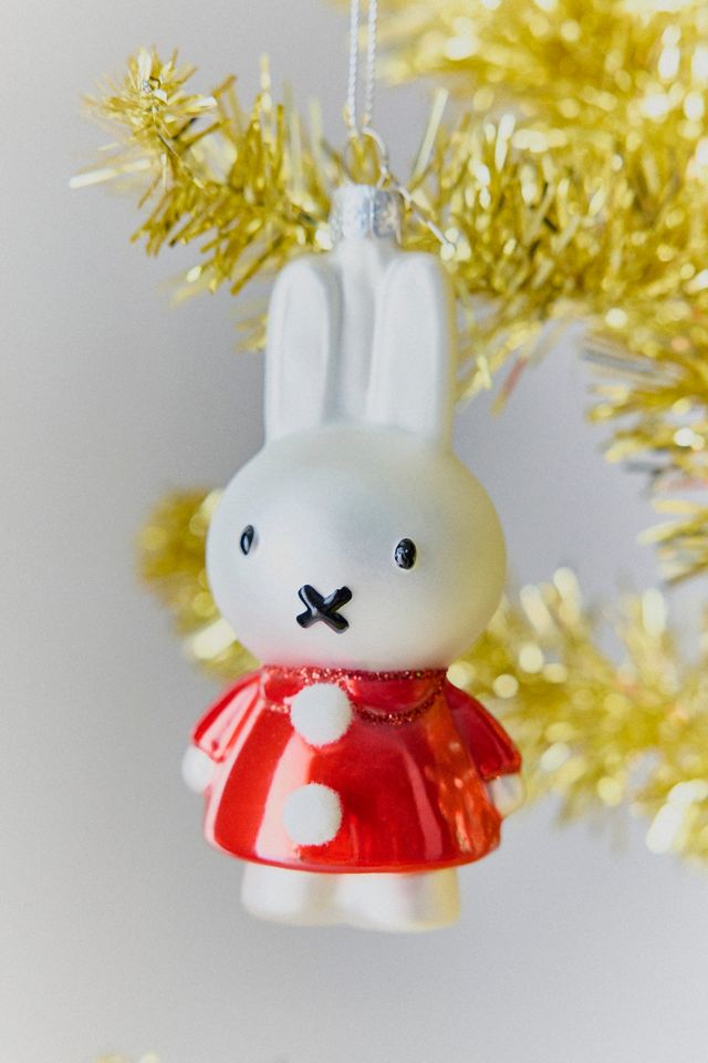 Ornement en verre Vondels Miffy robe de Père Noël #1