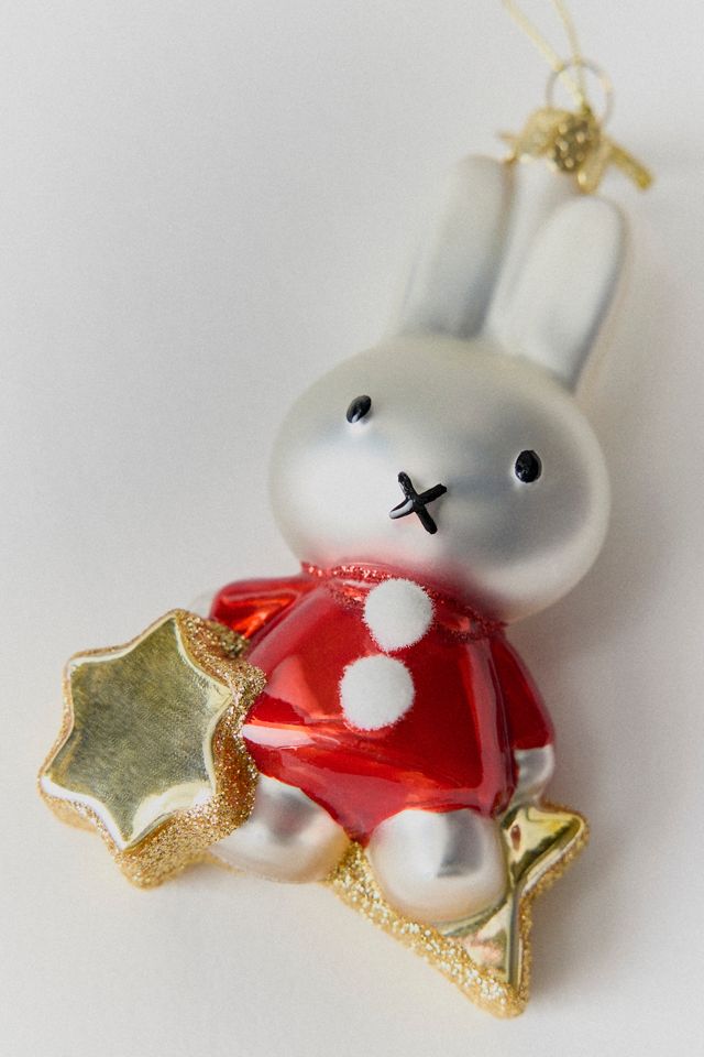 Vondels Miffy On Star Glass Ornament #1