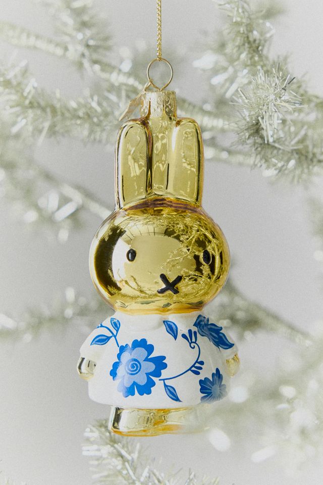 Vondels Miffy Delft Flower Dress Glass Ornament #1