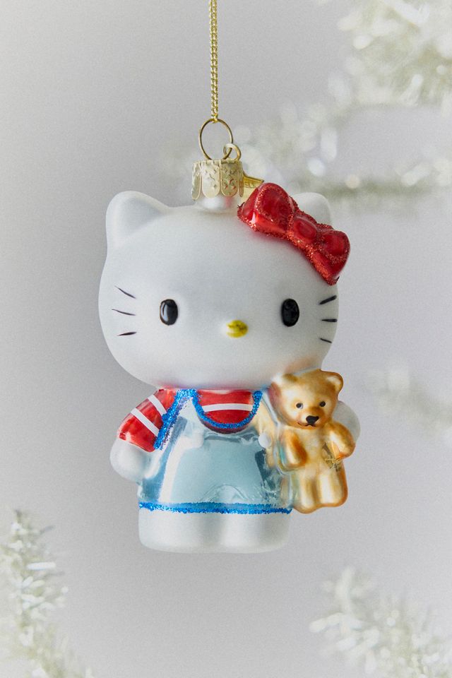Vondels Sanrio Hello Kitty With Bear Glass Ornament #1