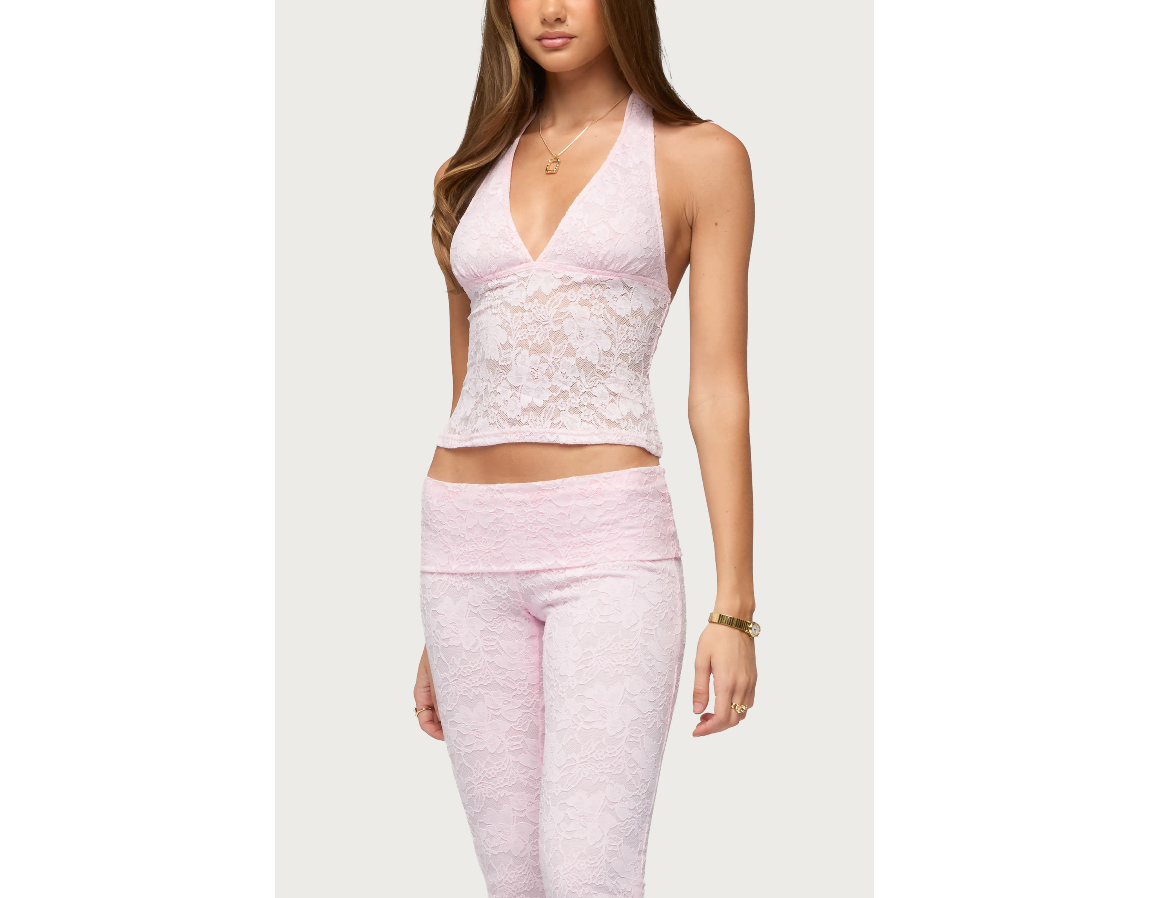 Edikted Talisa Lace Halter Top