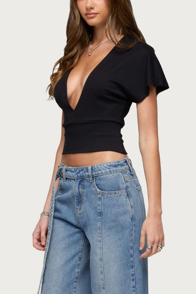 Edikted Mundy Deep V Neck Top #3