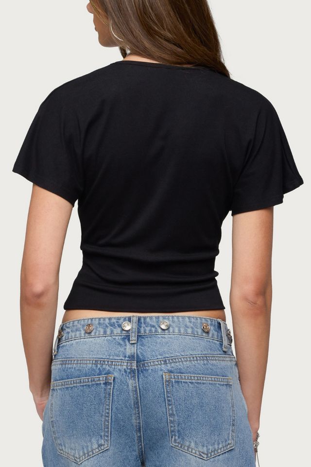 Edikted Mundy Deep V Neck Top #4