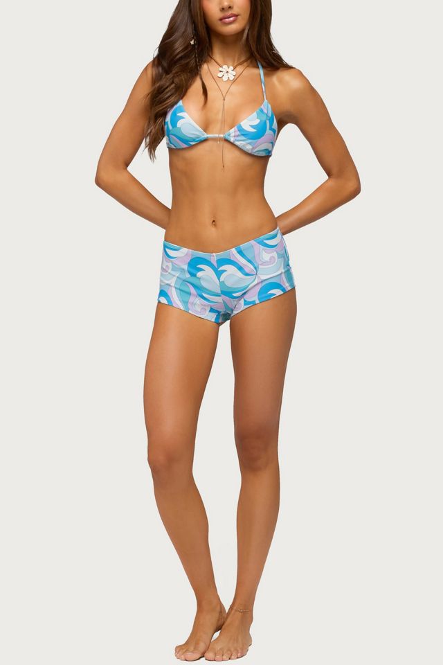 Edikted Cassa Paisley Boyshort Bikini Bottom #4