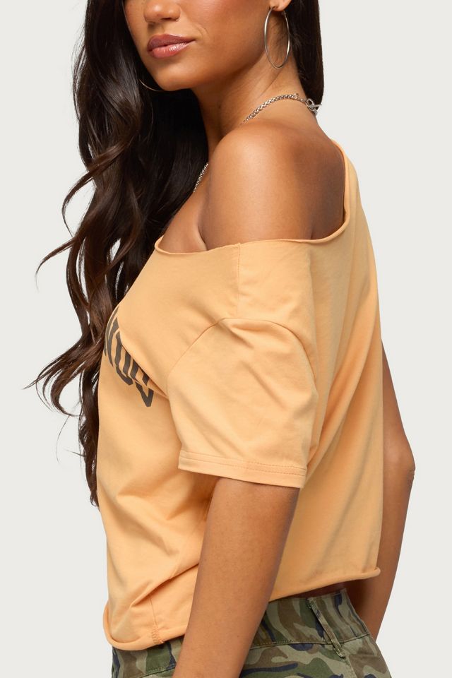 Edikted Netherlands Off Shoulder T Shirt #4
