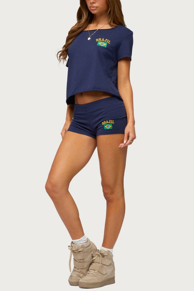 Edikted Brazilian Babe Off Shoulder T Shirt #1
