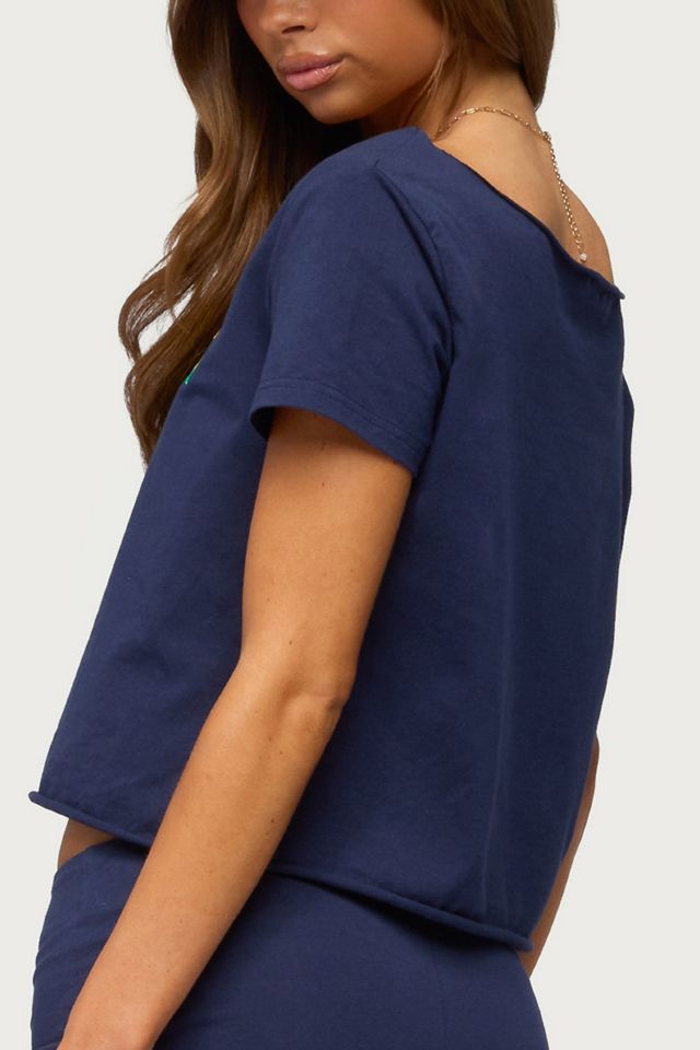 Edikted Brazilian Babe Off Shoulder T Shirt #4